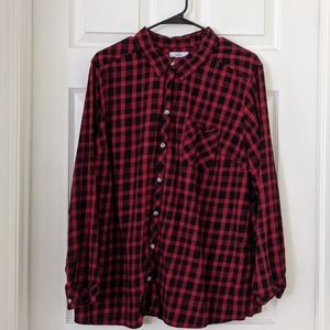 Plus Size Croft & Barrow Gingham Button Up